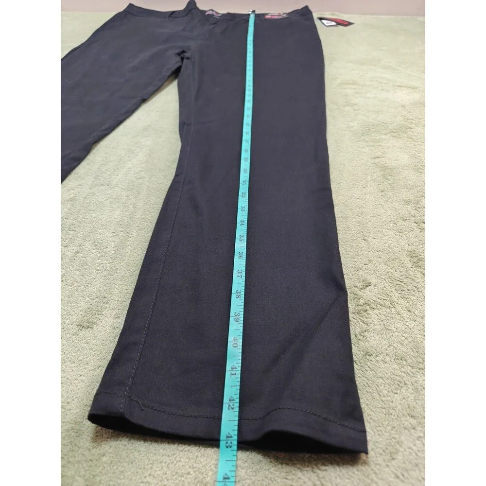 Galaxy by Harvic Mens Chino Pants NWT W42 L30 Black Stretch Skinny Trousers New